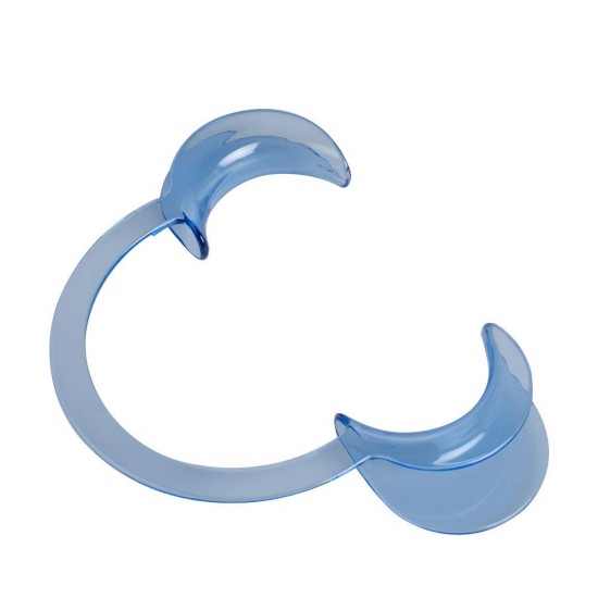 Lip Retractor Plastic C Shape Autoclavable Blue - 24 Pieces