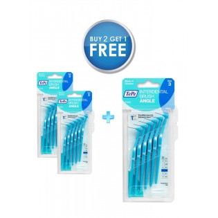 TEPE Interdental Brush Angle (Buy 2 Get 1 Pack Free)