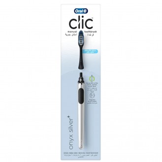 Oral-B Clic Tp Onyx Silver Handle Toothbrush 