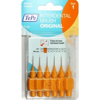 تيبي فرشاة تنظيف ما بين الأسنان اي دي بي اورانج بليستر - 0.45 ملم - 6 قطع