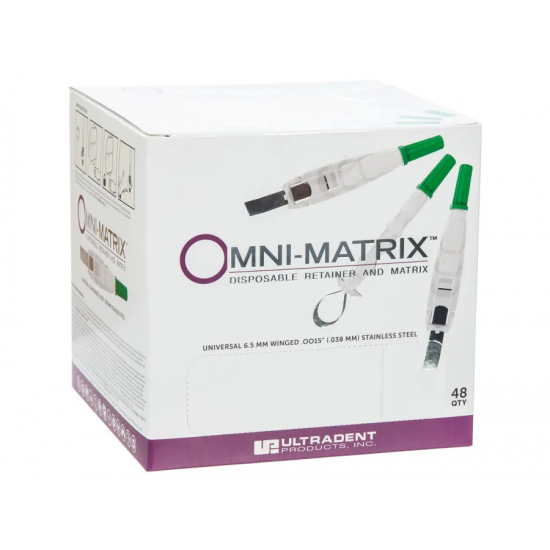 Omni-Matrix SS, Winged 6.5 mm 0.0015" (.038 mm) Green, PK/48